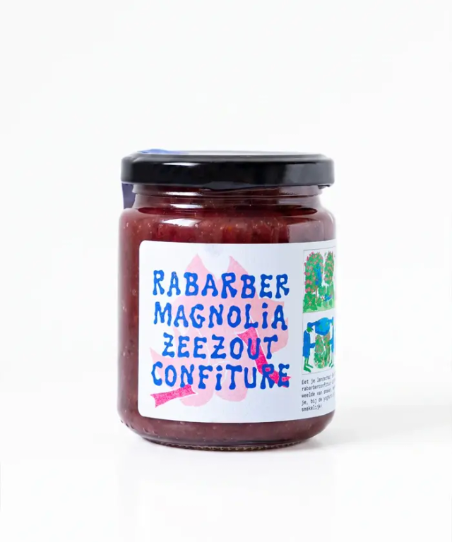 Confiture Rabarber Magnolia Zeezout | Fruitslagers